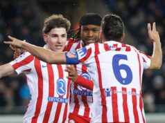 O Atlético de Madrid assumiu a liderança antes do intervalo. Inter x Bodo/Glimt