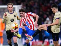 O Atlético de Madrid derrotou o Barcelona no primeiro tempo e deu um passo importante rumo à final.