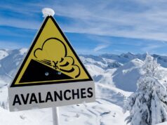 O Ministério das Relações Exteriores alerta para avalanches na Suíça, Áustria, França.