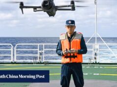 Guarda costeira chinesa revela crescente dependência de drones em Scarborough Shoal