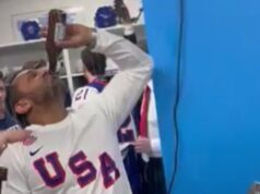 O diretor do FBI juntou-se às celebrações selvagens