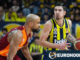 Tarık Biberovic subiu ao palco no último quarto; O Fenerbahçe venceu o Galatasaray na última partida do clássico.