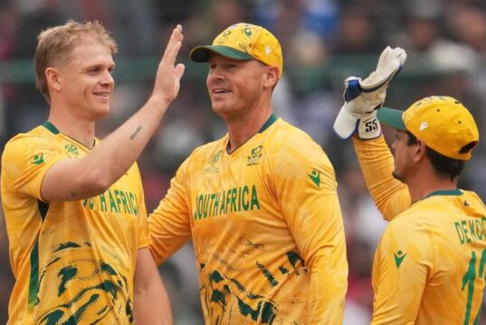 Os Proteas permaneceram invictos na fase de grupos da Copa do Mundo T20
