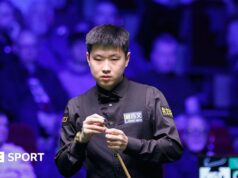 O Campeonato de Jogadores: Zhao Xintong produziu uma finalização impressionante para vencer John Higgins.