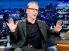 Bill Maher mistura dióxido de carbono enquanto zomba de Doug Burgum.