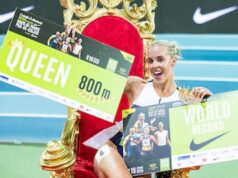 O inglês (23) quebrou o recorde mundial de 24 anos nos 800 metros indoor, com Femke Bol ausente devido a lesão.