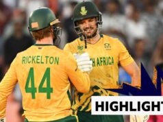 Destaques da Copa do Mundo T20 Masculina da ICC: A África do Sul venceu as Índias Ocidentais por nove postigos.