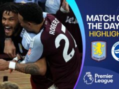 Premier League: Aston Villa 1-0 Brighton & Hove Albion – Destaques