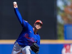 Tobias Myers impressionou com seus novos arremessos em sua estreia no Mets na primavera