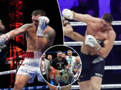 Oleksandr Usyk e Rico Verhoeven concordam em praticar esportes cruzados com a lenda do kickboxing na pirâmide de Gizé