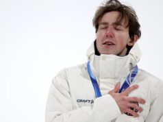 O norueguês Tormod Fassat ganhou a medalha de ouro no freeski gigante aéreo