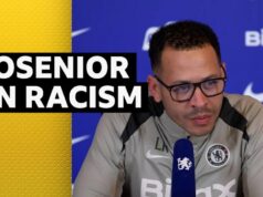 O técnico do Chelsea, Liam Rosenier, diz que o racismo precisa de penalidades mais duras.