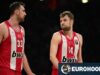Olympiakos sem Wesenkov e Milutinov em Kaunas.