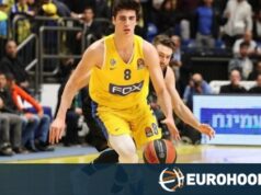 Camisola ‘Final Dance’ do Maccabi de Deni Avdija em leilão oficial da equipa.