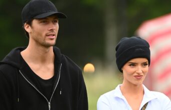 O vencedor do Renegades, Rob Rausch, compra a bolsa Maura Higgins Birkin