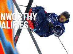 Gus Kenworthy, do Team GB, se classificou para a final do freeski halfpipe.