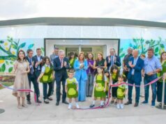 O governador Elias Suarez e o prefeito Fuentes inauguraram o Jardim Municipal nº 27 do Papa Francisco.