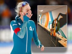 Thealf, por sua vez, prestou homenagem às estrelas olímpicas. As emoções aumentaram nas catacumbas.