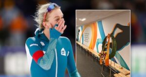 Thealf, por sua vez, prestou homenagem às estrelas olímpicas. As emoções aumentaram nas catacumbas.