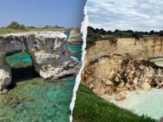 O Arco dos Amantes desaba na Itália no Dia dos Namorados após mau tempo