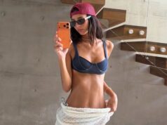 Juanita Tinley respondeu às críticas e recebeu apoio nas redes sociais com fotos de micro biquíni