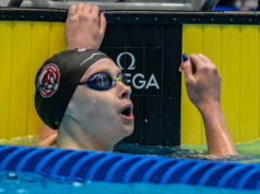 Homens do estado da Flórida e mulheres de Louisville vencem revezamento medley 200