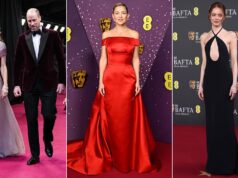 Kate Middleton deslumbra com as estrelas de Hollywood Kate Hudson e Emma Stone nos BAFTAs de 2026