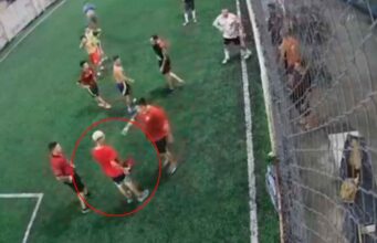 Eles pararam um jogo para recuperar uma bicicleta: o ladrão finalmente foi pego