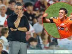 Cruzamento picante entre Marcelo Gallardo e árbitro Andrés Merlos