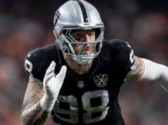 A briga de Maxx Crosby com os Raiders inclui Tom Brady e Alex Guerrero, por relatório