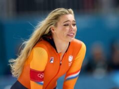 A roupa de patinação vencedora de Jutta Leerdam é leiloada por quase 200 mil euros