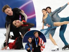 A seleção francesa derrotou Madison Chock e Evan Bates dos EUA nas Olimpíadas de 2026