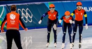 O patinador está confiante na medalha de ouro ou prata. Os homens competiram pelo bronze sem Bosker.