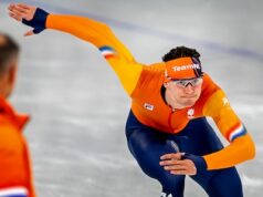 Sorteio dos 1000 Metros: Jenning de Boo na final contra o competidor Jordan Stolz.