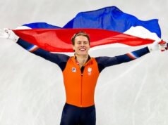 Ouro de novo! Jens van ‘t Wout ataca os 1.500 metros e conquista seu segundo título olímpico.