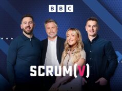 Scrum V – A França derrotou o País de Gales diante de uma multidão recorde em Cardiff.