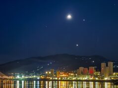 Júpiter brilhará sob a lua crescente em 26 de fevereiro