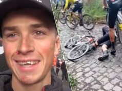 ‘Senti imediatamente que meu dente havia sumido’: piloto azarado que só conseguiu evitar Van der Poel conta a história por trás do acidente