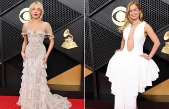 Sabrina Carpenter e Addison Rae surpreendem no tapete vermelho do Grammy Awards de 2026