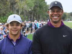 O filho de 17 anos de Tiger Woods, Charlie, se compromete com o golfe universitário, e o pai está ‘muito orgulhoso’