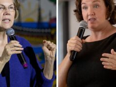 A senadora Elizabeth Warren endossa a ex-deputada Katie Porter para governador
