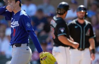 Qual era a aparência de Roki Sasaki dos Dodgers em seu primeiro jogo da Cactus League