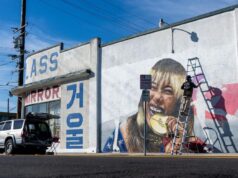 A patinadora no gelo ganhadora da medalha de ouro olímpica Alysa Liu inspirou um novo mural em Gardena