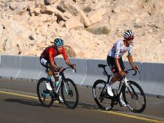 ‘Ele me levou ao limite’ – Antonio Tiberi perde a liderança do UAE Tour depois de sentir todo o poder do ataque feroz de Del Toro a Jebel Hafeet.