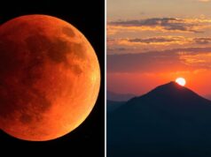 Veja o ‘impossível’ em 3 de março, quando o nascer do sol e o eclipse lunar total aparecerem simultaneamente
