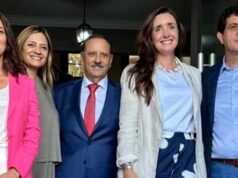 A vice-presidente Victoria Villarreal chegou a La Rioja para participar do Chaya