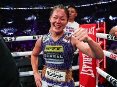 Miyo Yoshida deu uma foto imperdível em Cherneka Johnson, um agente livre