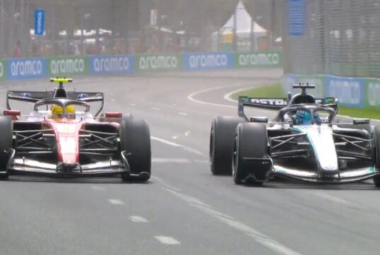 Russell fez uma jogada crucial para ultrapassar Hamilton