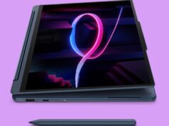 O novo Yoga 9i 2 em 1 da Lenovo possui um ‘modo de tela’ de canto para facilitar a tomada de notas.
