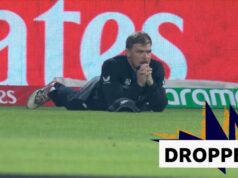 ‘Queda Extraordinária!’ Phillips, da Nova Zelândia, pega uma pegadinha simples.